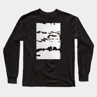 Black Ink Splatter - Alternative II Long Sleeve T-Shirt